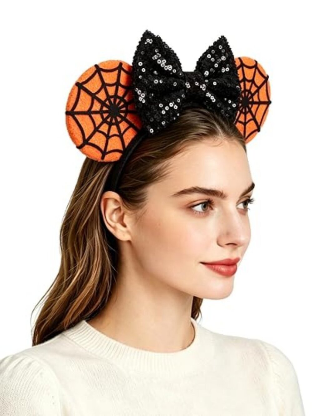 Halloween Spider Web Mouse Ear Headband